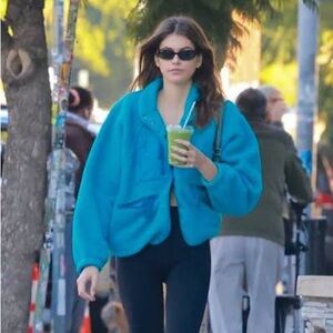 FP movement by Free People Turquoise hit the slopes jacket in turquoise size S